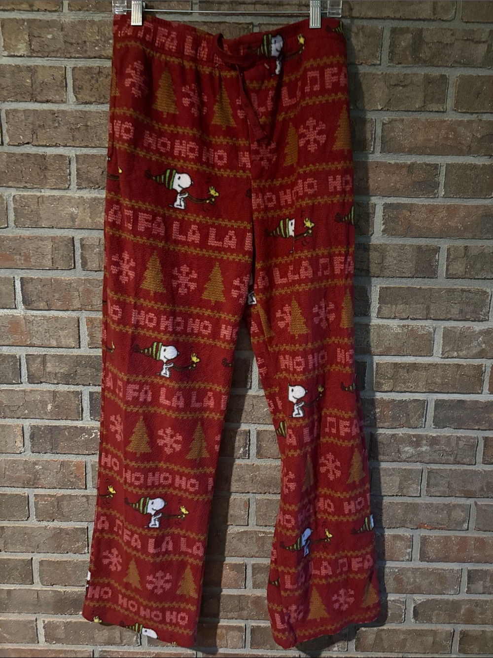 Peanuts Red Snoopy Holiday Fleece Joggers